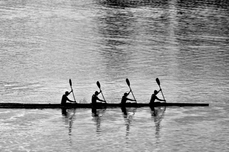 Rowing - rowing, quartet, water sport