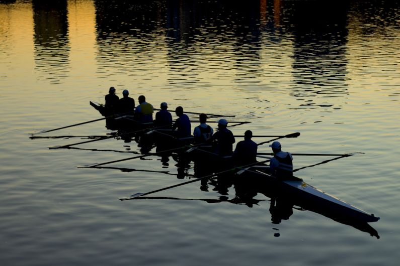 Rowing - men rowing boat