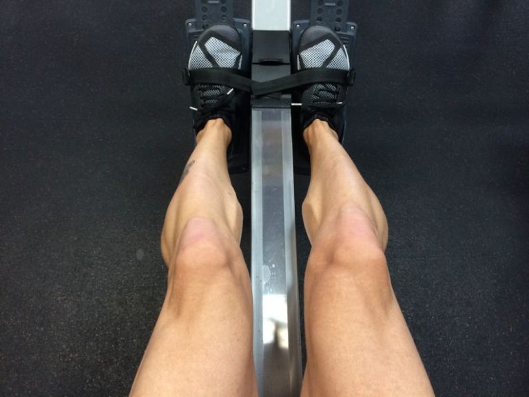Rowing - person sitting on rowing machine